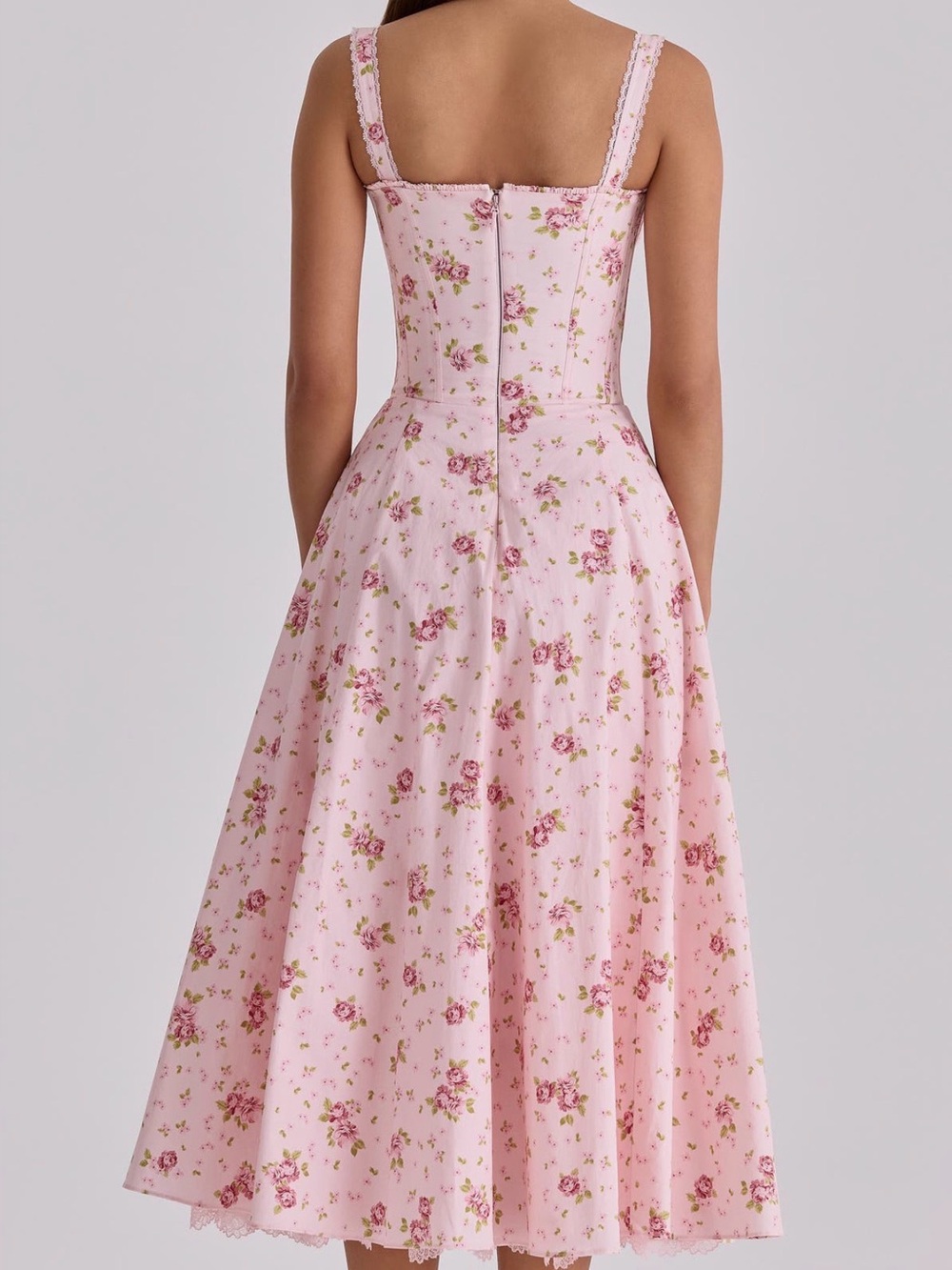BNWT House Of CB Rosalee Floral Stretch Cotton Petticoat Dress - Picture 2 of 8